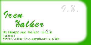 iren walker business card